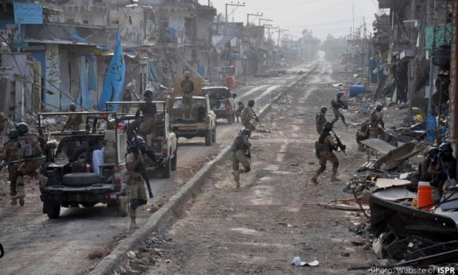 13 terrorists killed, 7 soldiers martyred in Balochistan