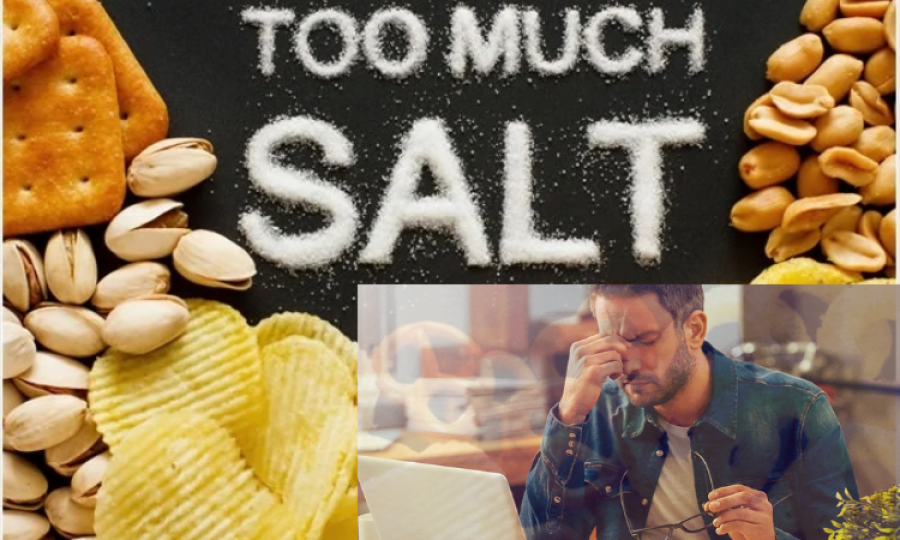 High intake of salt can increase stress levels