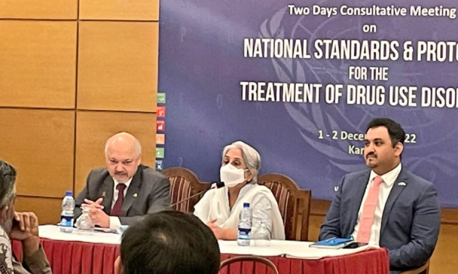 Health Minister Sindh attends UNODC meeting  