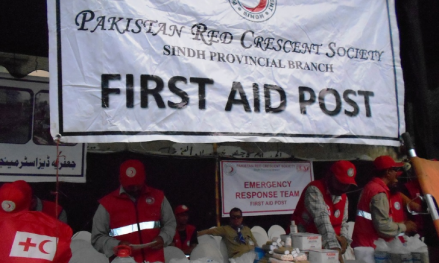 Red Crescent Society sets up First Aid post at book fair