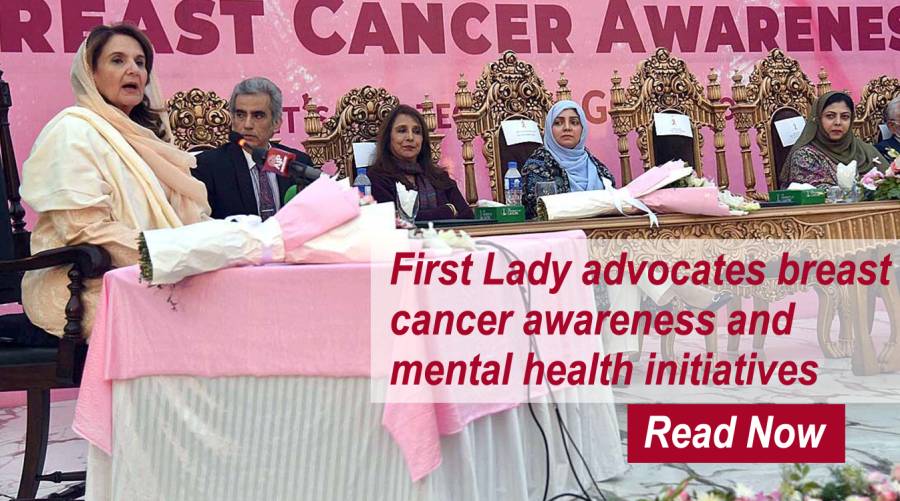 First Lady advocates breast cancer awareness and mental health initiatives