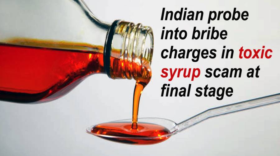 Indian probe into bribe charges in toxic syrup scam at final stage 