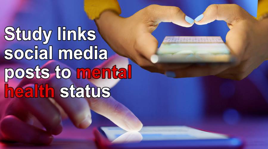 Study links social media posts to mental health status
