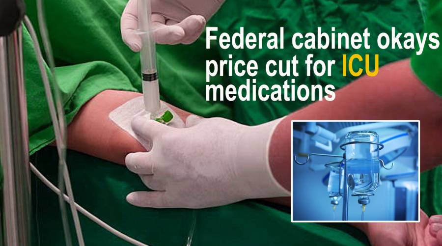 Federal cabinet okays price cut for ICU medications  