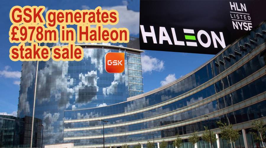 GSK generates £978m in Haleon stake sale