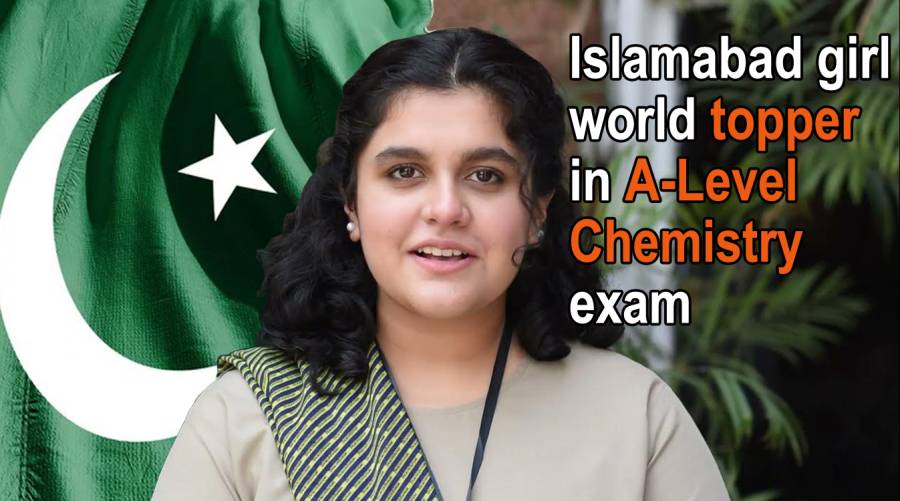 Islamabad girl world topper in A-Level Chemistry exam 