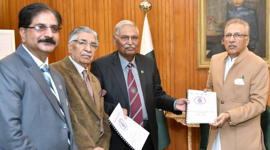 PANAH team apprises President Alvi of organization’s activities