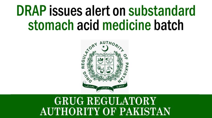 DRAP issues alert on substandard stomach acid medicine batch