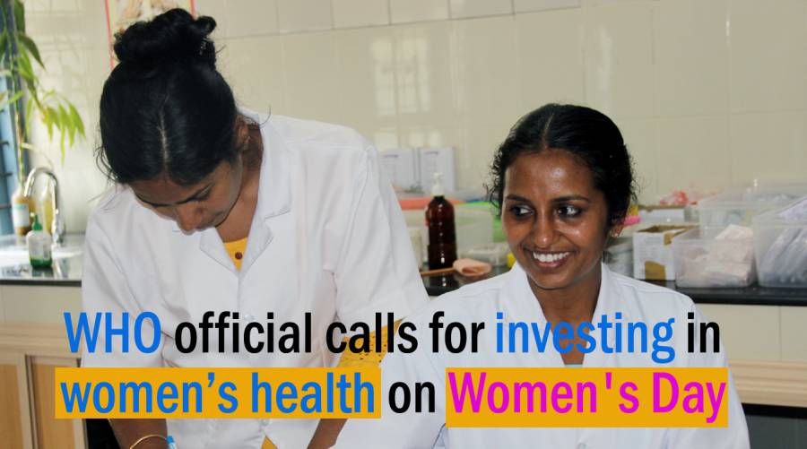 WHO official calls for investing in women’s health on Women's Day