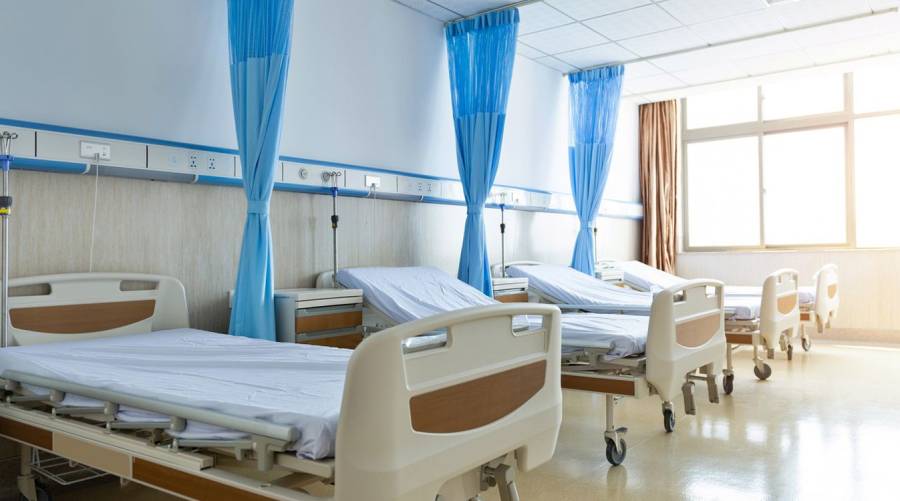 Rendering of the upcoming 200-bed hospital in Tharparkar, featuring modern medical facilities, CT scan, and MRI services.