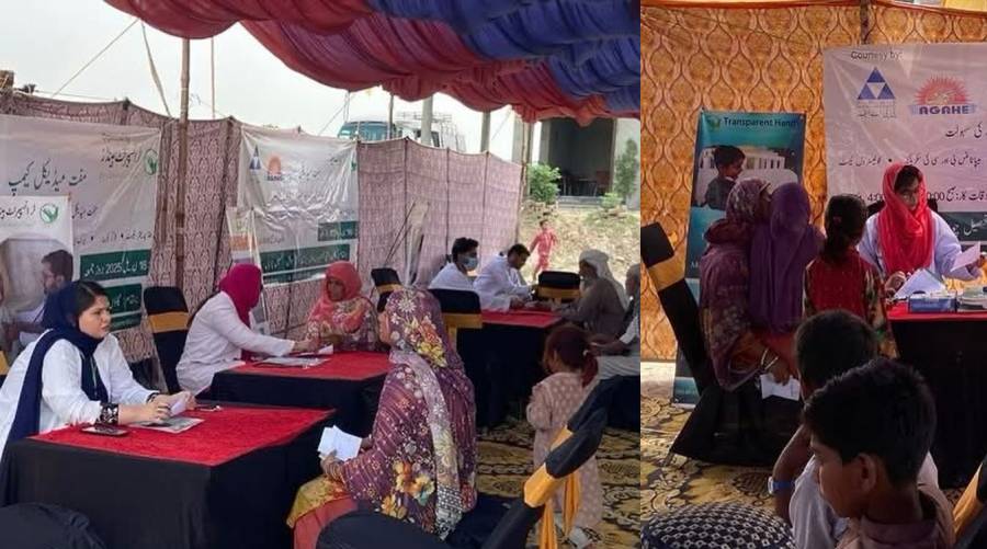 Medical camp in Village Mokal, Kasur, providing free healthcare services to 297 patients.