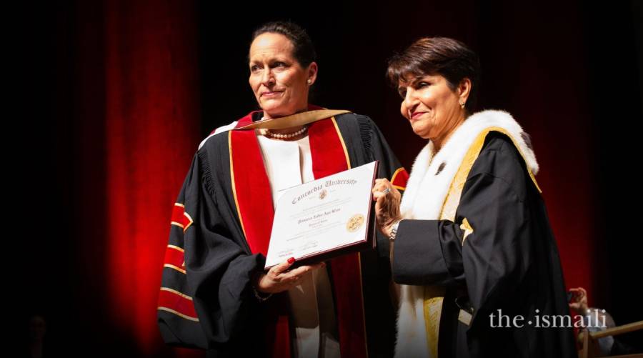 Princess Zahra Aga Khan honored with Doctor of Laws degree by Concordia University