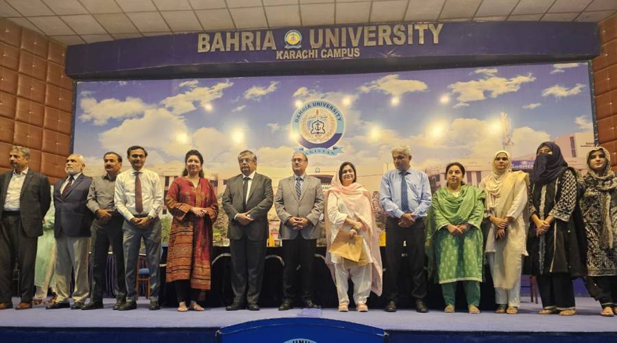 Drug prevention seminar held at Bahria University Karachi featuring speakers from Sindh Mental Health Authority and national health institutions