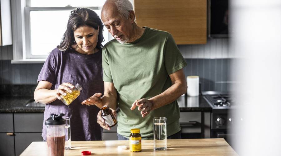 Vitamin D supplements may slow aging by preserving telomere length and reducing risk of age-related diseases.