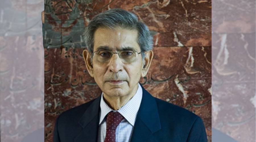Portrait of Professor Cameruddin W. Vellani, Distinguished University Professor Emeritus in Cardiology at Aga Khan University.