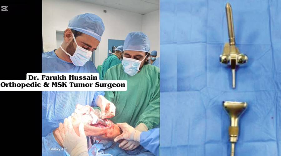JPMC Karachi doctors perform first artificial knee implant surgery for cancer patient, restoring mobility and offering free treatment.