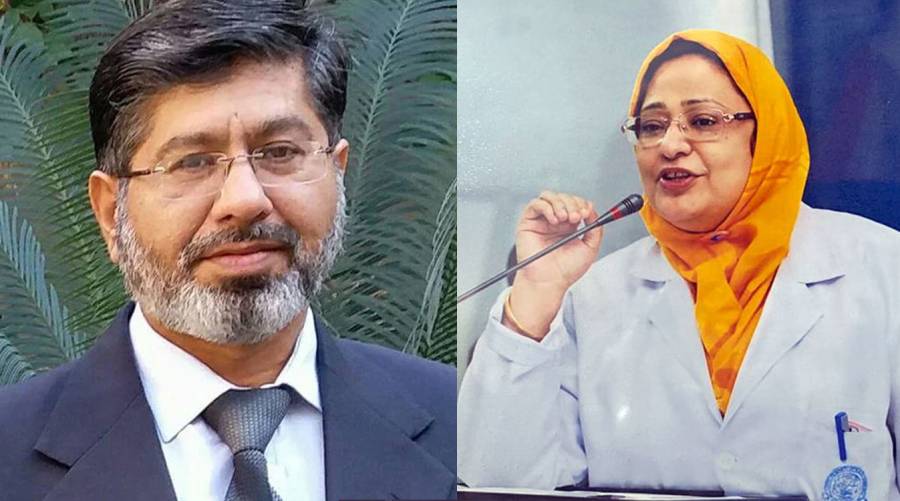Dr nazli hussain takes charge as VC of DUHS while dr nek muhammad sheikh is appointed VC of university of larkana by sindh cm murad ali shah.