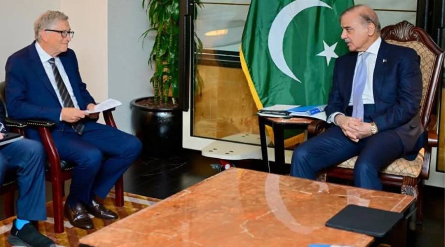 Shehbaz Sharif and Bill Gates discuss polio eradication and health initiatives at UNGA