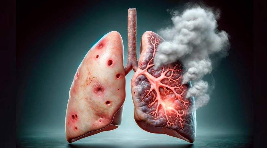 UC Riverside researchers studying toxic effects of e-cigarette chemicals on lung cells in laboratory setting.