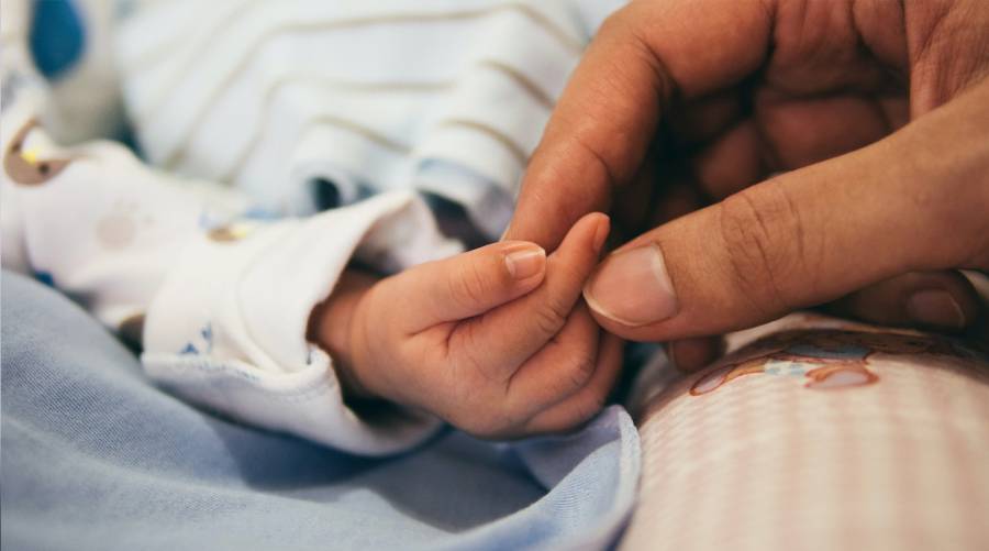 Newborn baby reunited with parents after being sold by private hospital in Memon Goth Karachi.