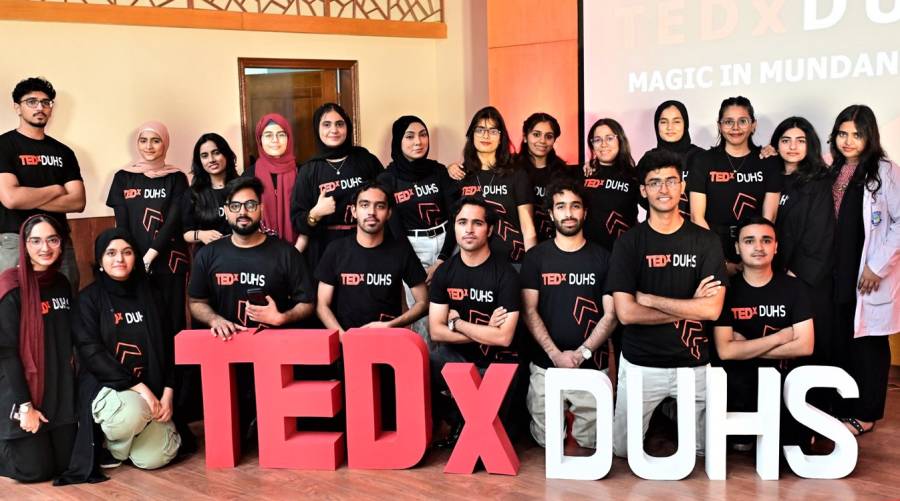 TEDxDUHS 2025 at Dow University of Health Sciences inspiring innovation and global collaboration