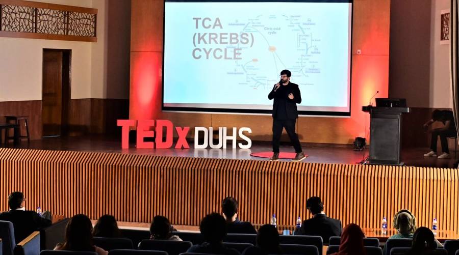 TEDxDUHS 2025 at Dow University of Health Sciences inspiring innovation and global collaboration