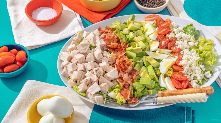 A balanced plate with healthy carbs, protein, fiber, and fat to support blood sugar management.