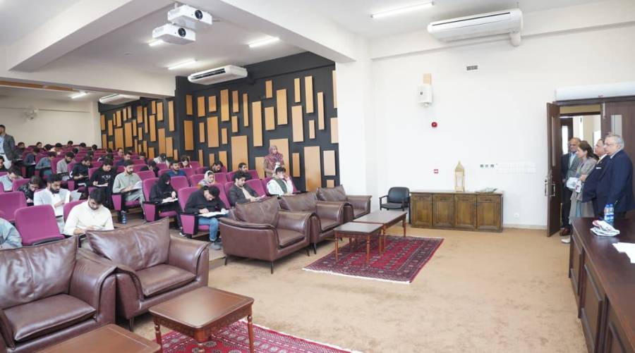 President PMDC Prof. Dr. Rizwan Taj visits NRE Examination Center in Islamabad on December 14, 2025.