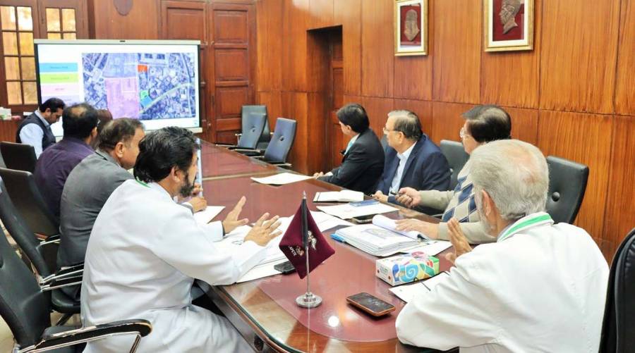 Planning meeting for Bashir Cardio-Thoracic Center at Mayo Hospital Lahore led by KEMU Vice Chancellor Professor Dr. Mahmood Ayyaz