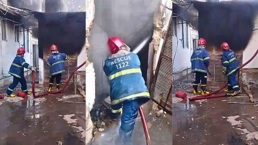 Fire at JPMC Ward 12 storage area controlled, no injuries reported.
