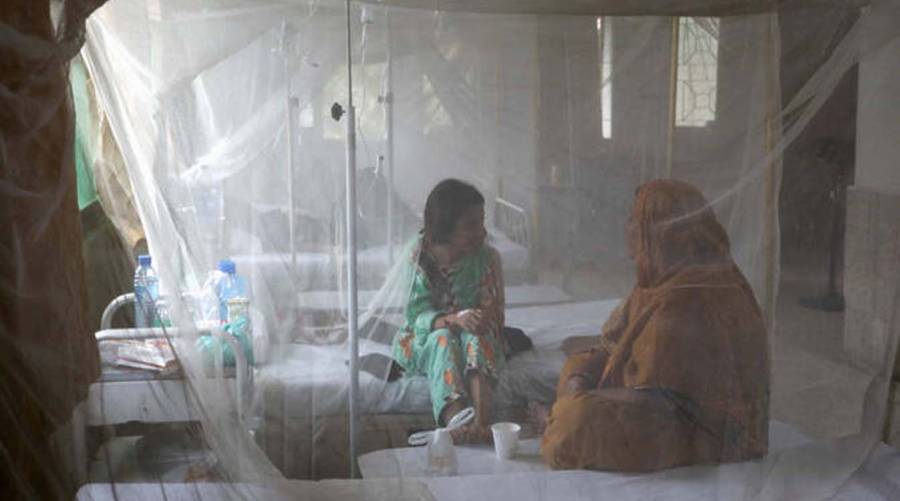 Health officials in Sindh briefing media on first dengue death 2026 in Karachi and rising malaria cases across the province.