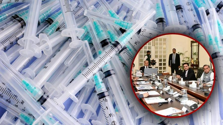 Prime Minister Shehbaz Sharif chairs a high-level meeting on preventing HIV and hepatitis C and orders a nationwide ban on substandard syringes in Pakistan.