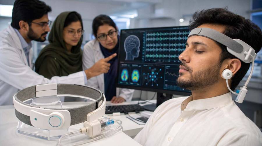 Prof. Dr. Muhammad Liaquat Raza and Dr. Sajjad Zaidi associated with a patented AI-powered wearable epilepsy device developed by Pakistani researchers.