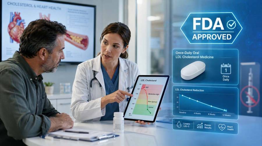 Merck's once-daily cholesterol pill Lipfendra receives FDA approval as an alternative to injectable cholesterol-lowering treatments.