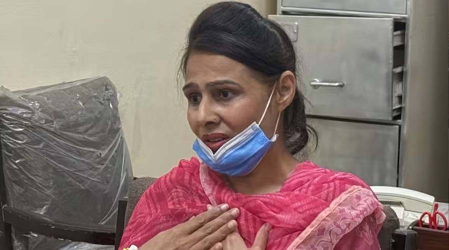 Nurse Razia Noreen who rescued the sole surviving newborn during the PIMS nursery fire