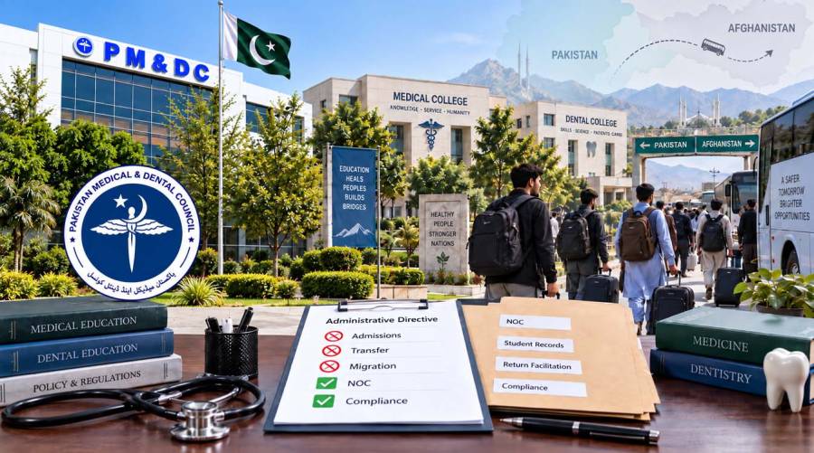 Pakistan Medical and Dental Council directs medical and dental colleges on Afghan student admissions and return