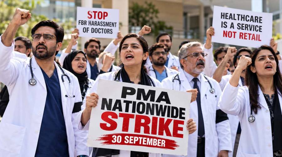 PMA announces Sept 30 nationwide medical strike as YDA Sindh backs protest over FBR tax measures